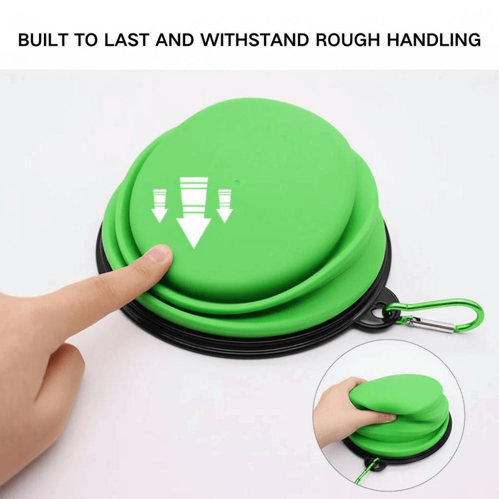 collapsible silicone dog bowl 2 pack Australia for dog food and water while travelling