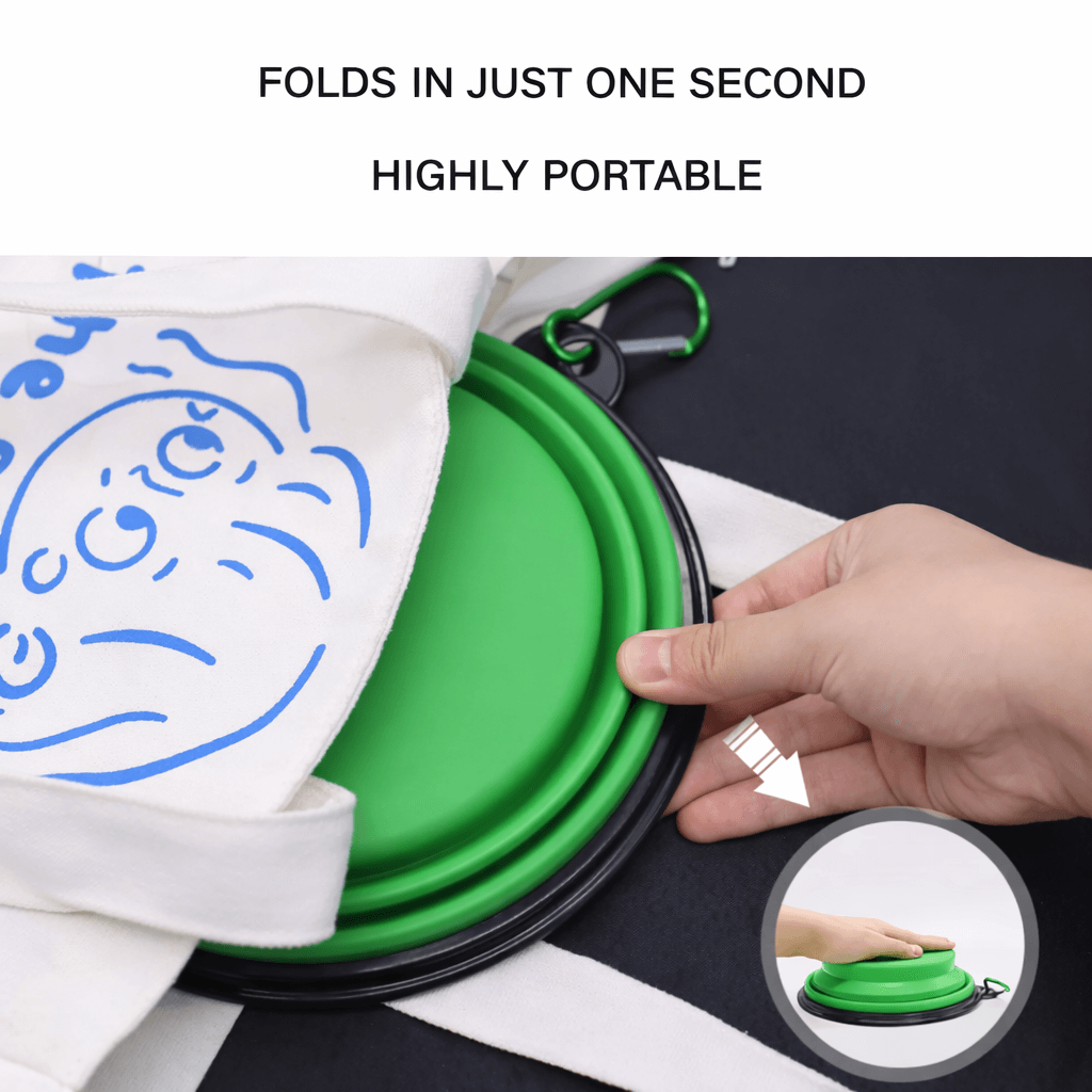 collapsible silicone dog bowl Australia used as a dog water bowl for outdoor adventures