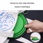 collapsible silicone dog bowl Australia used as a dog water bowl for outdoor adventures