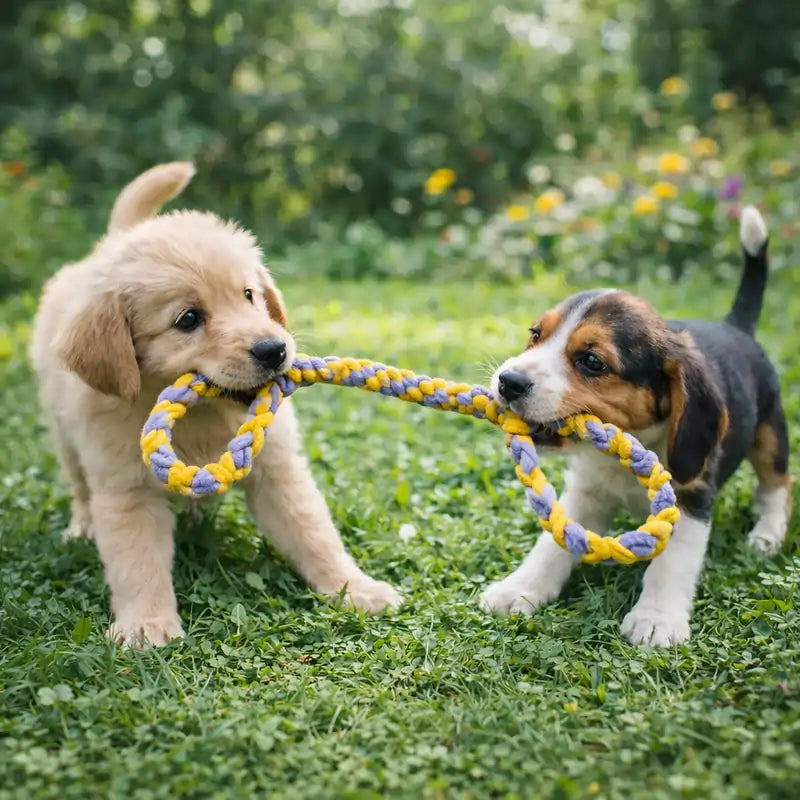 Durable Double Handle Dog Tug Toy – Rope Tug-of-War Toy for Dogs (AU) Main image