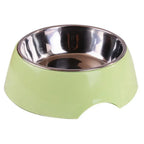 Double layer stainless steel dog bowl with removable inner and BPA-free base – The Puppy Pop Australia