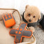 Squeaky dental chew dog toy made with rubber and plush front view
Title: Front View – Squeaky Dental Chew Dog Toy