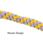 Double handle dog tug toy suitable for fetch and interactive play