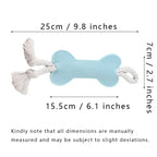 Puppy chewing rope and felt molar teething toy
