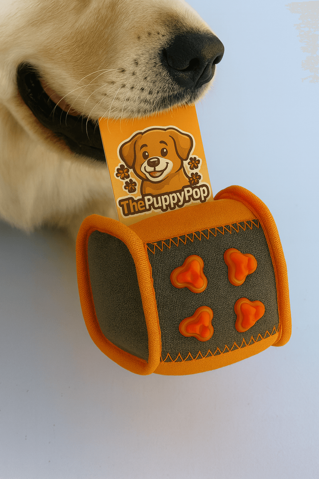 Durable Chew Cube Dog Anxiety Toy – Squeaky Inside
