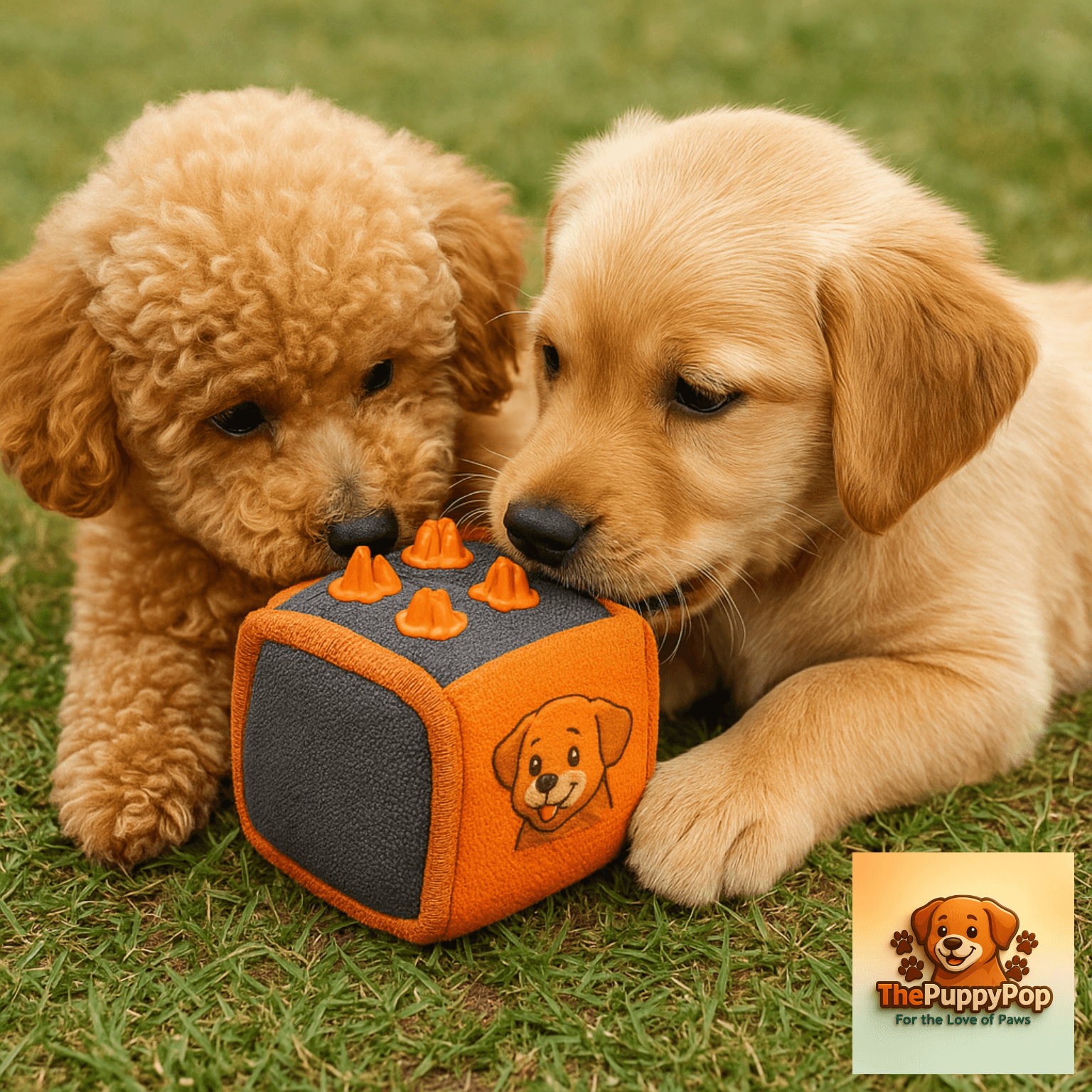 Durable Chew Cube Dog Anxiety Toy – Squeaky Inside Main image