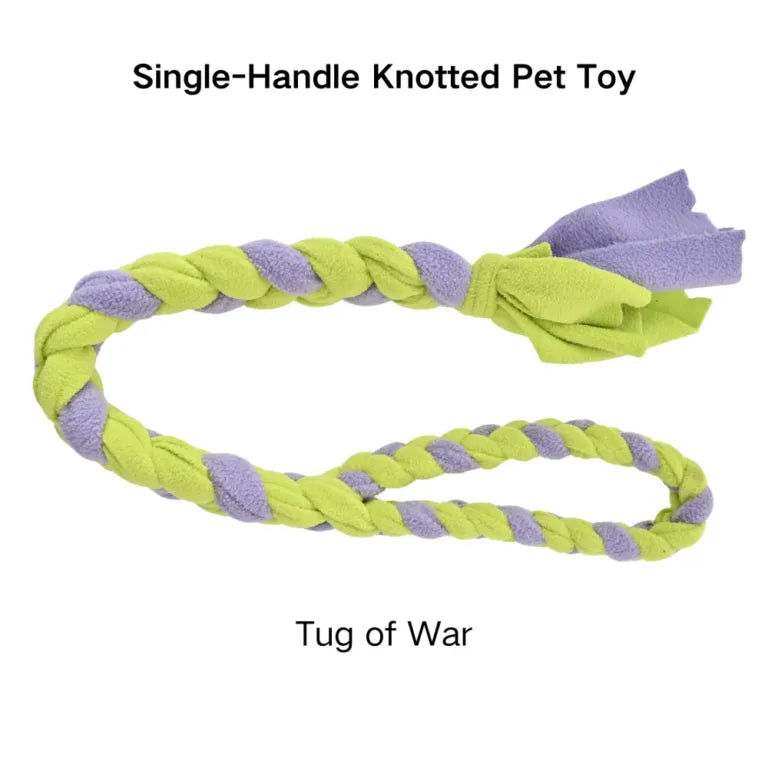 Tug of War Plush Rope Dog Toy – Woven Chew & Tug Handle Secondary image