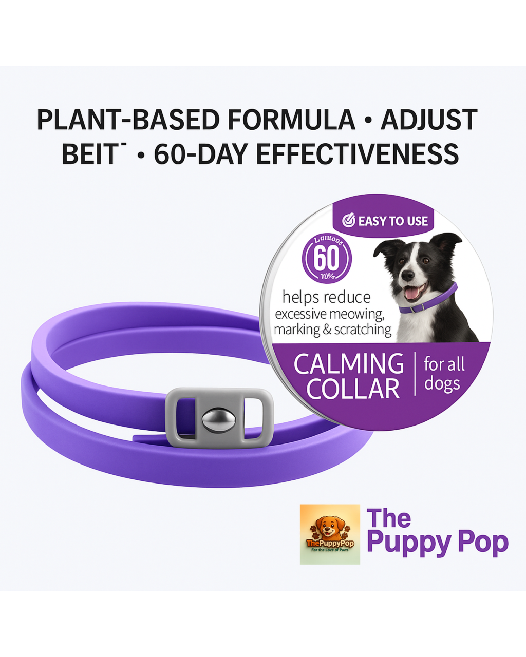 Dog Calming Collar – Anxiety Relief Adjustable Comfort Collar (AU)