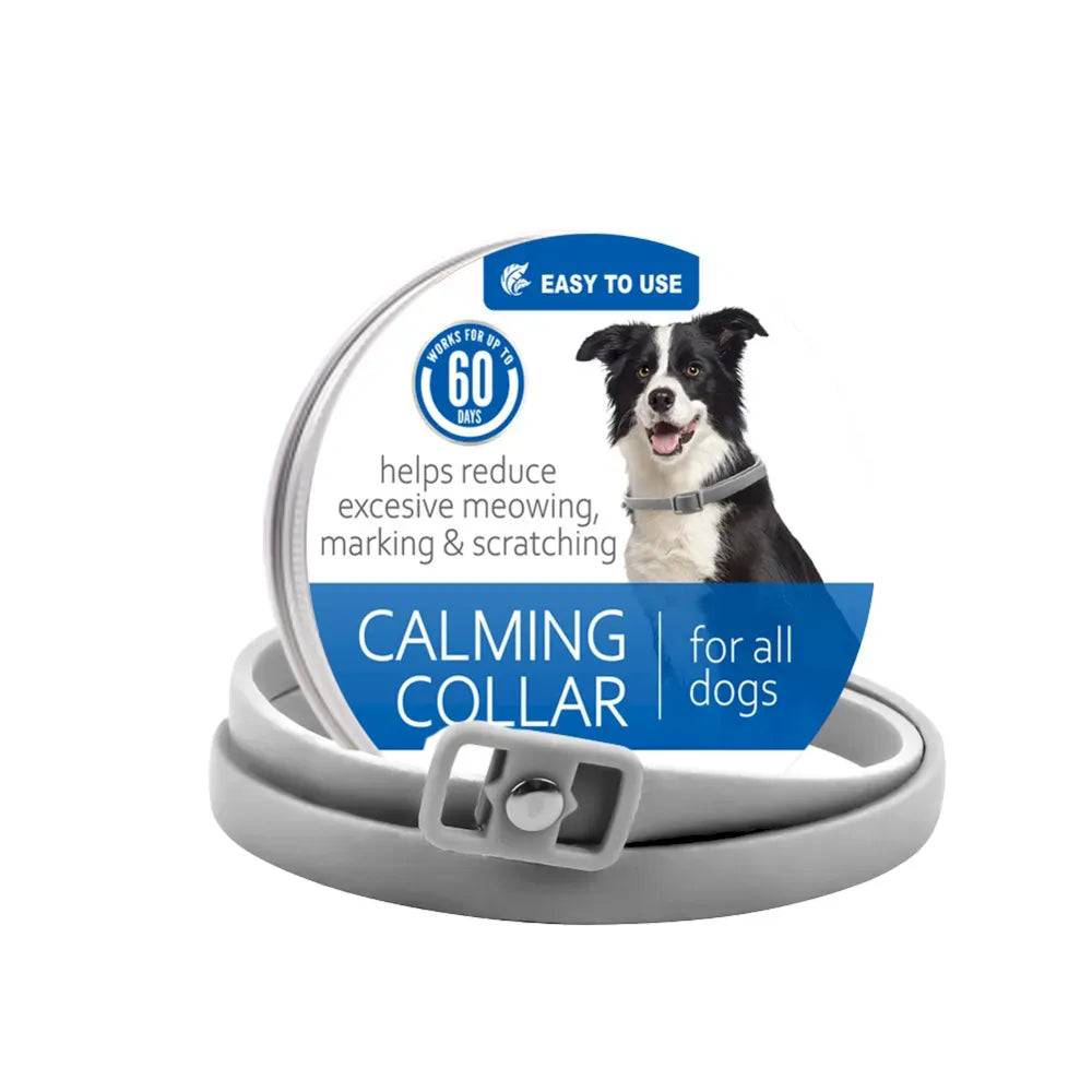 Dog calming collar colour options for anxiety relief comfort collar