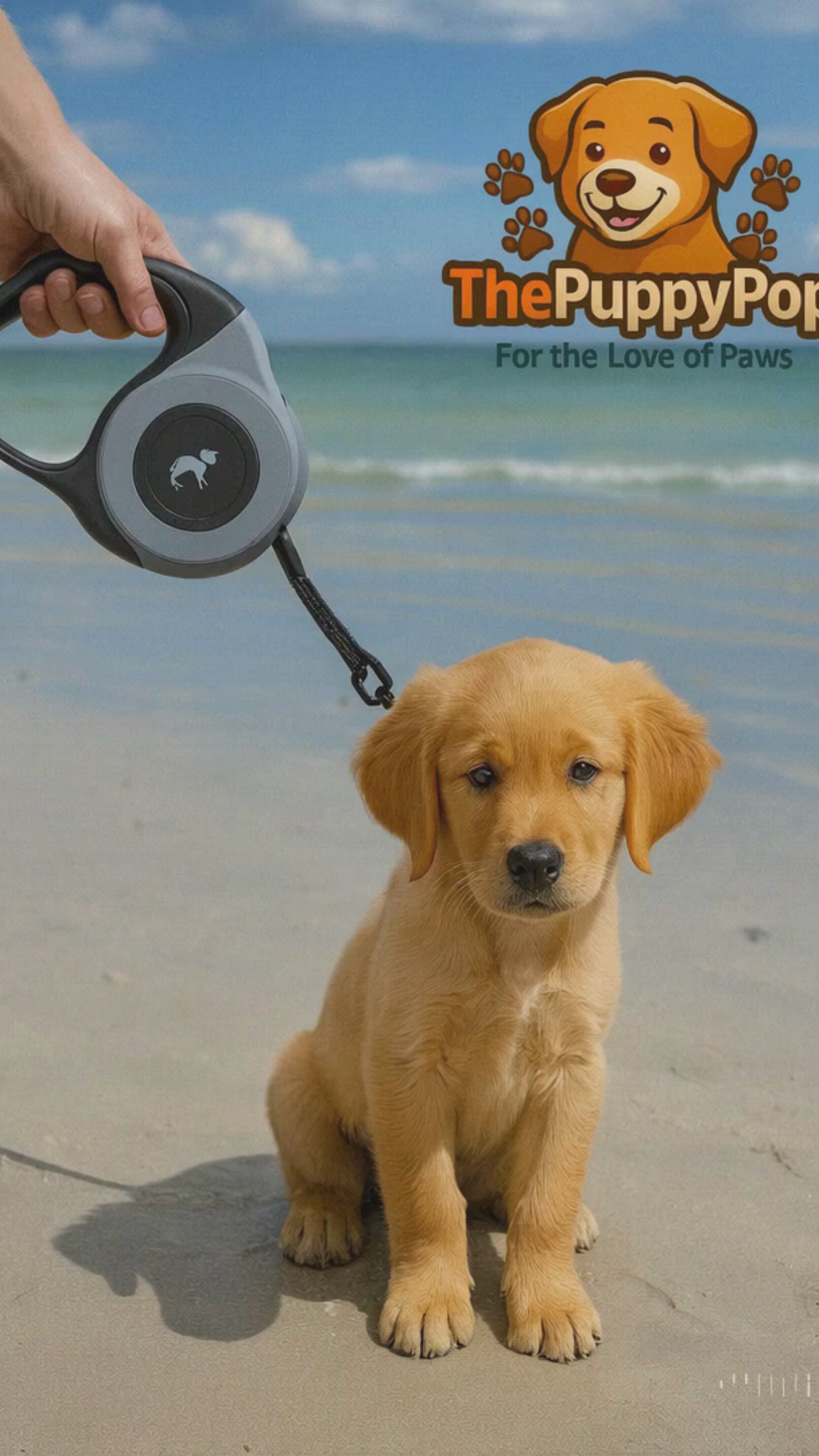 Automatic Retractable Dog Leash (16.4ft) | Durable, One-Button Lock